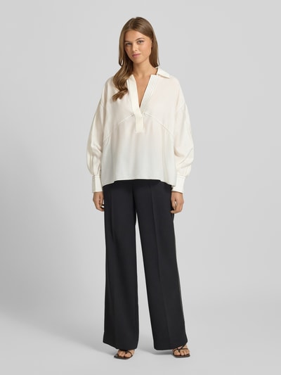 BOSS Loose fit tuniek met zijde, model 'BRIZZY' Offwhite - 1