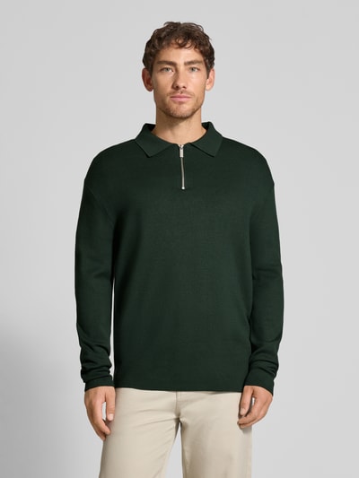 SELECTED HOMME Relaxed fit gebreide pullover van viscosemix, model 'TELLER' Donkergroen - 4