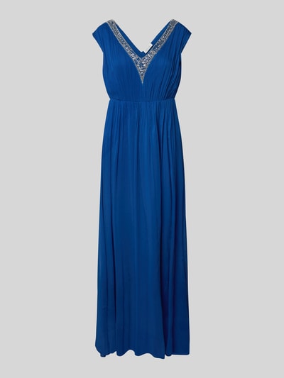 GUIDO MARIA KRETSCHMER WOMAN Abendkleid mit Zierstein- und Paillettenbesatz Modell 'Melissa' Dunkelblau 2
