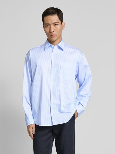 ANNARR Regular Fit Freizeithemd mit Brusttasche Modell 'VOLUND' Bleu 4