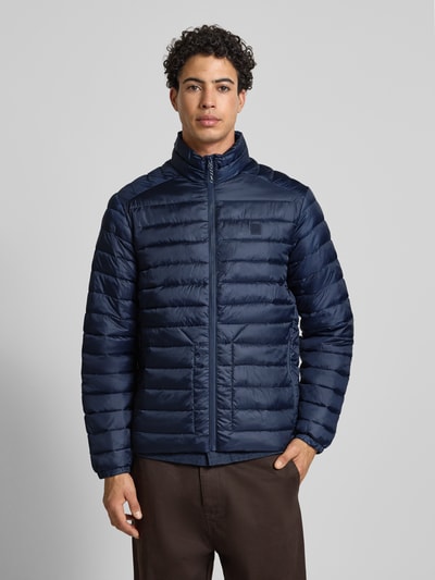 Jack & Jones Kurtka pikowana ze stójką i kieszeniami zapinanymi na zamek błyskawiczny Granatowy 4