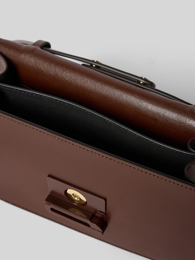 Victoria Beckham Henkeltasche mit Label-Detail Dunkelbraun 5