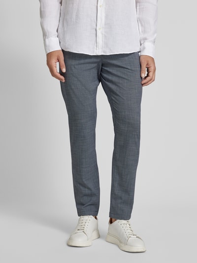 SELECTED HOMME Fijn gestructureerde slim fit pantalon, model 'ROBERT' Blauw - 4