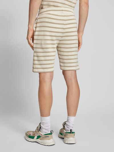 Only & Sons Regular Fit Shorts mit Strukturmuster Modell 'IAN' Beige 5