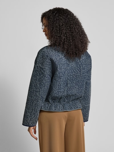 Jake*s Casual Jack met opstaande kraag en ritssluiting Blauw - 5