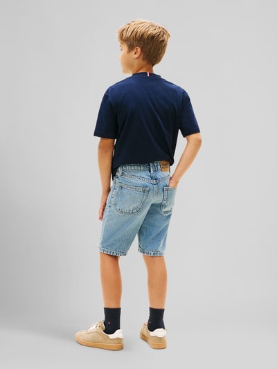 Tommy Hilfiger Kids regular fit jeansshorts van puur katoen Blauw - 5