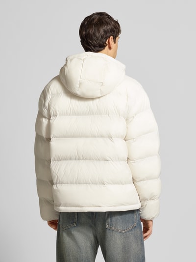 Calvin Klein Jeans Regular fit gewatteerd jack met logoprint, model 'Monogram' Offwhite - 5