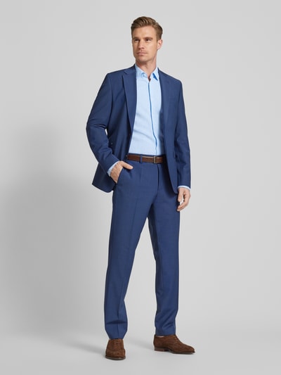 JOOP! Slim Fit Business-Hemd in unifarbenem Design Marine 1