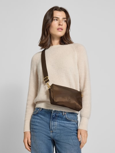 BOGNER Handtasche mit Label-Detail Dunkelbraun 1