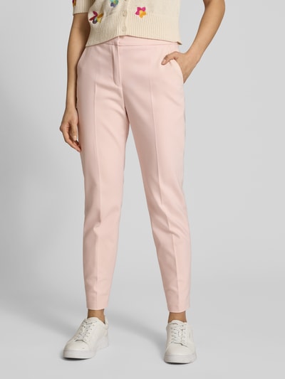 s.Oliver BLACK LABEL Slim fit pantalon van katoenmix Rosé - 4