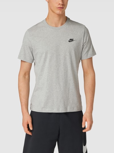 Nike T-shirt in gemêleerde look, model 'CLUB' Lichtgrijs gemêleerd - 4