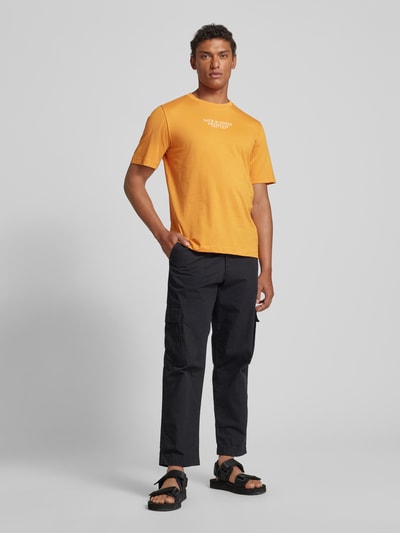 Jack & Jones Premium T-shirt met labelprint Oranje - 1