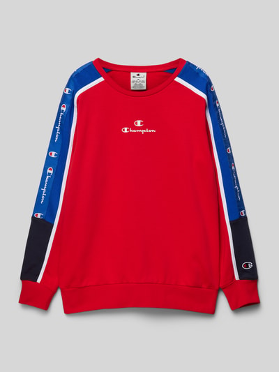 CHAMPION Sweatshirt mit Label-Print Rot 1