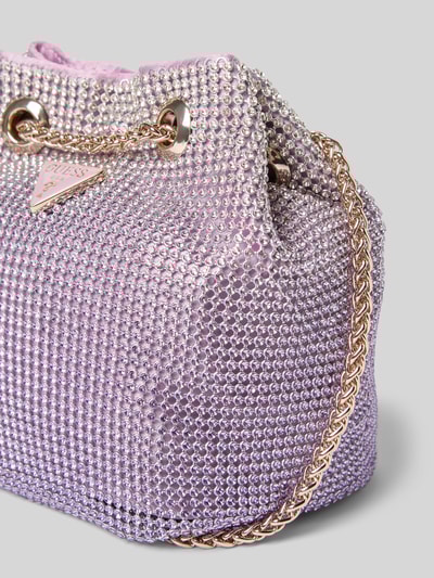 Guess Handtasche mit Strasssteinbesatz Modell 'ZALINA' Pink 3
