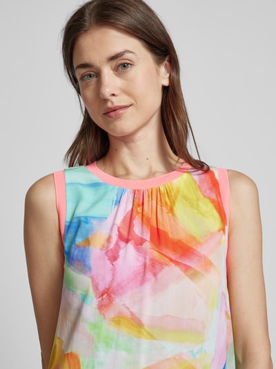 Emily Van den Bergh Maxi-jurk met all-over print Felroze - 3