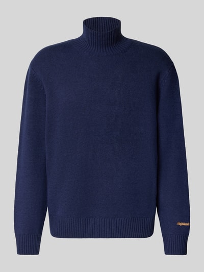 Jack & Jones Strickpullover mit gerippten Abschlüssen Modell 'NORREBRO' Dunkelblau 2