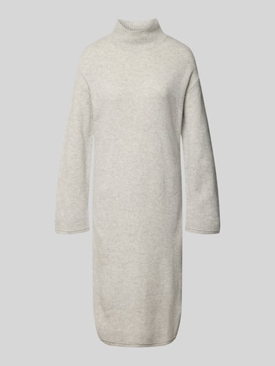 Produktfoto, Knielanges Kleid aus reiner Baumwolle von Christian Berg Woman in heller Strick-Optik, Regular Fit, langärmlig, neutrale Textur