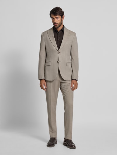 OLYMP Modern Fit Business-Hemd mit Kentkragen Dunkelbraun 1