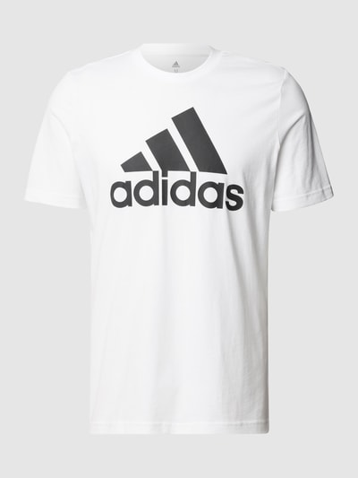 ADIDAS SPORTSWEAR T-Shirt mit Label-Print Weiss 2