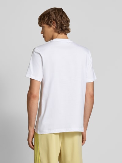 adidas Originals T-Shirt mit Label-Stitching und Rundhalsausschnitt Weiss 5