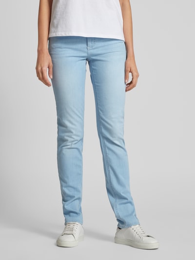 Angels Slim fit jeans in 5-pocketmodel, model 'Cici' Lichtblauw - 4