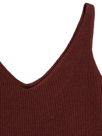 Vero Moda Stricktop mit Rippenstruktur Modell 'Newlex' Rostrot 2