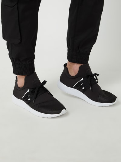 ARKK Copenhagen Sneakers met mesh, model 'Raven' Zwart - 3