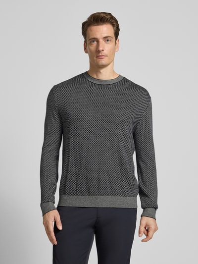 ARMANI EXCHANGE Gebreide pullover met zijde Donkerblauw - 4