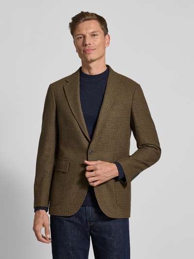 Polo Ralph Lauren Wollsakko mit Pattentaschen Modell 'MINI GUNCHECK' Oliv 4