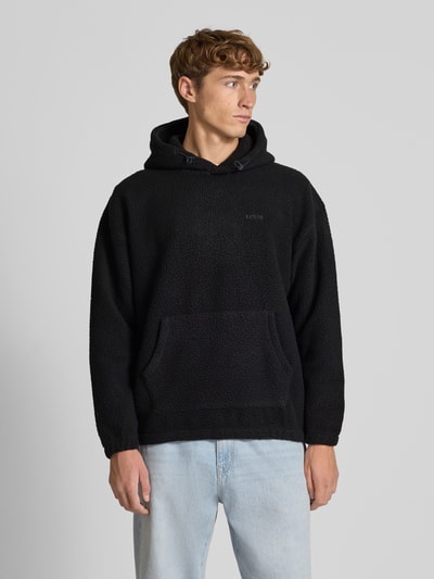 Levi's® Hoodie met teddybont, model 'COZY UP' Zwart - 4