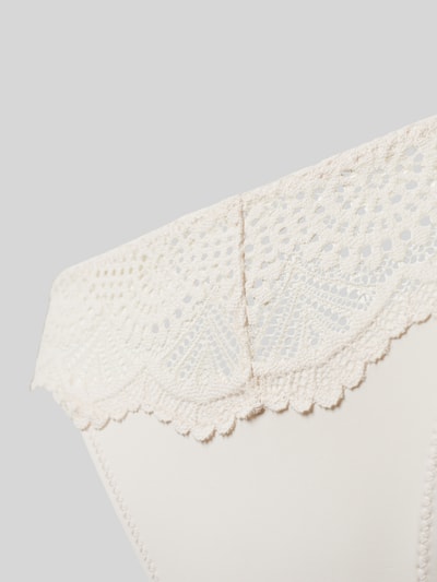 Skiny Slip met kanten details Offwhite - 2