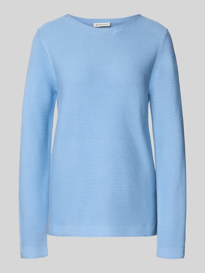 Tom Tailor Regular Fit Pullover aus reiner Baumwolle Hellblau 2