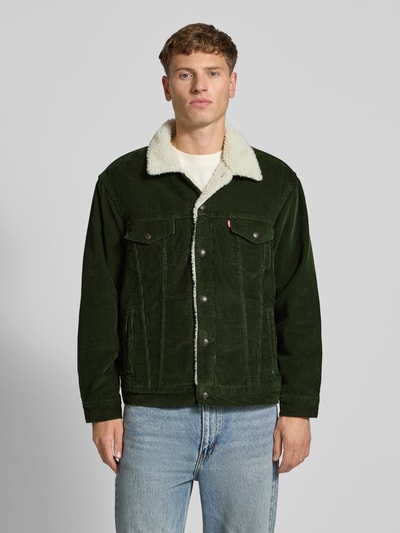 Levi's® Relaxed fit jack van corduroy met borstzakken Donkergroen - 4