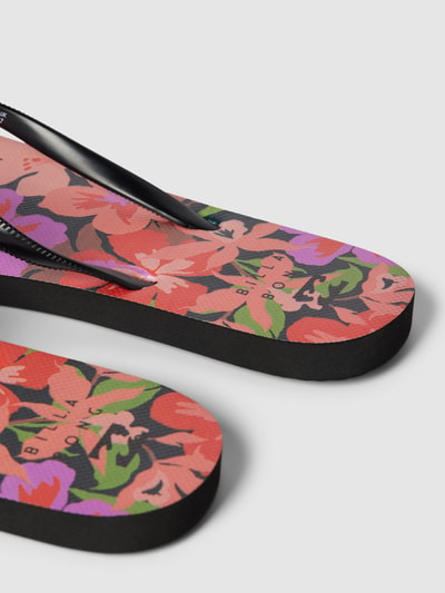 Billabong Teenslippers met bloemenmotief, model 'DAMA' Zwart - 3