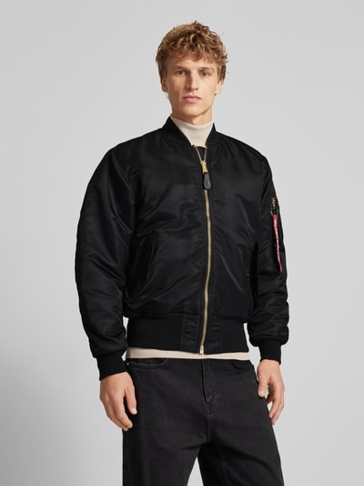 Alpha Industries Bomberka ze stójką Czarny 4