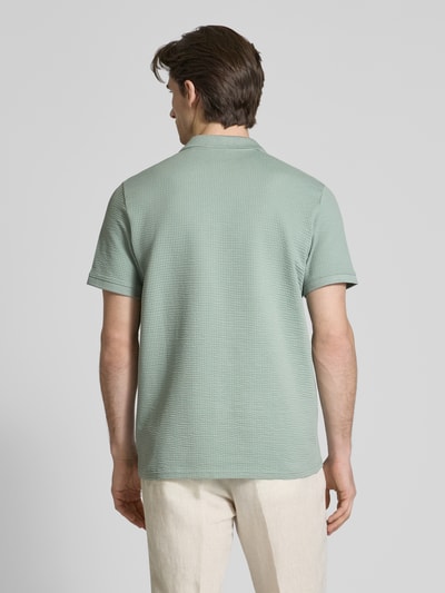 MCNEAL Regular Fit Poloshirt mit V-Ausschnitt Lind 5