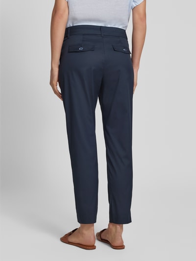 Christian Berg Woman Tapered Fit Chino mit verkürztem Schnitt Dunkelblau 5