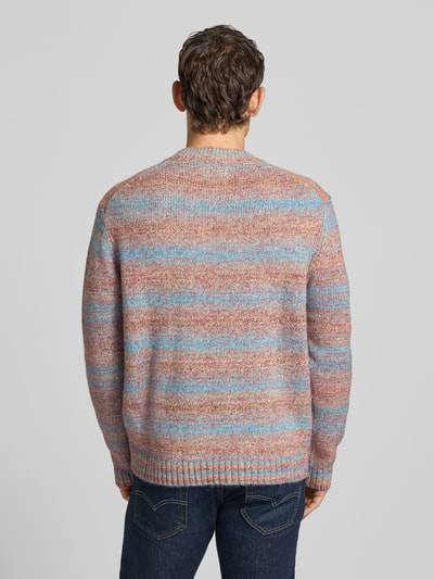 Jake*s Studio Men Regular Fit Pullover mit Woll-Anteil Rosa 5