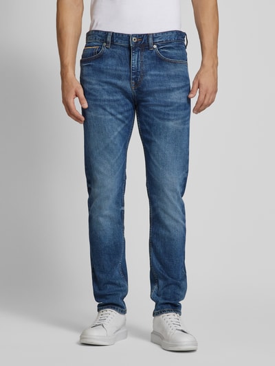 BOSS Orange Slim fit jeans in 5-pocketmodel, model 'Delaware' Jeansblauw - 4