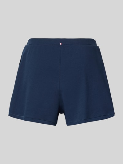 Produktfoto, Regular Fit Pyjama Shorts aus Baumwoll-Mix von Tommy Hilfiger, Optik: Unifarben, Label-Patch, seitliche Eingrifftaschen, Ripp-Struktur