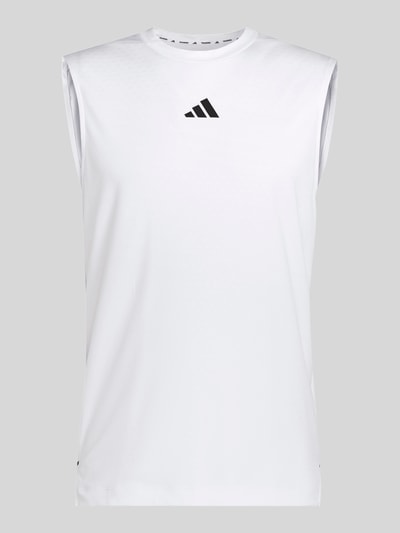 adidas Training Regular Fit Tank Top mit Logo-Print Weiss 2