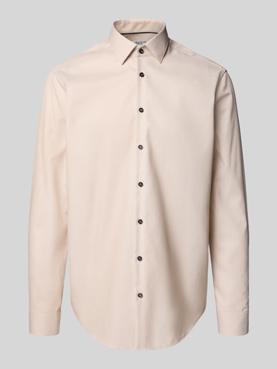 Jake*s Regular Fit Business-Hemd mit Kentkragen Sand 2