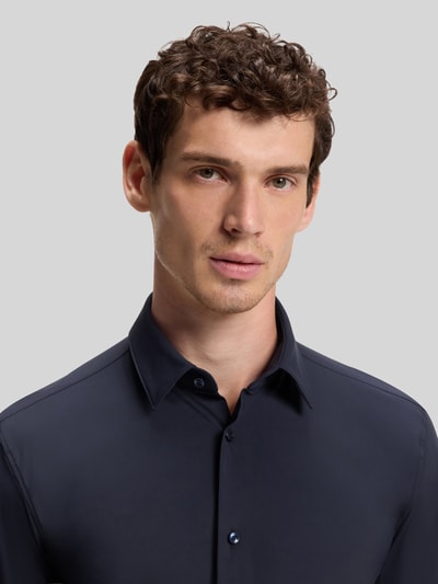 BOSS Slim Fit Businesshemd mit Kentkragen Modell 'P-HANK-S' Marine 3