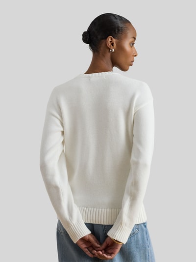 Lauren Ralph Lauren Regular Fit Strickpullover aus reiner Baumwolle Weiss 5