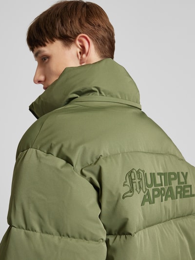 Multiply Apparel Steppjacke mit Kapuze Oliv 3