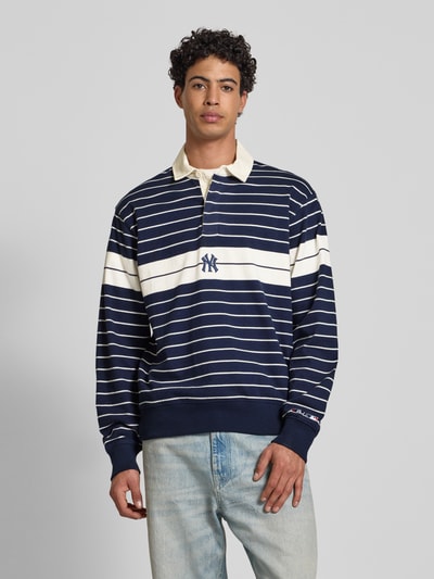 CHAMPION Regular Fit Poloshirt im langärmeligen Design Marine 4
