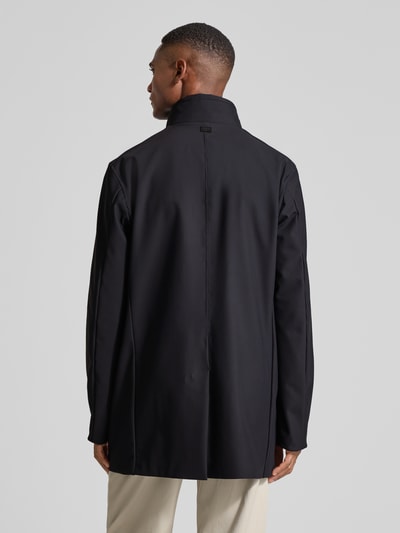 Strellson Regular fit lange jas met uitneembare binnenkraag, model 'FINALLY FLEX' Marineblauw - 5