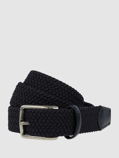 Lloyd Men's Belts Pasek z efektem plecionki Granatowy 1