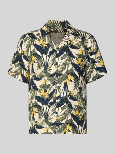 ONLY & SONS Regular Fit Freizeithemd aus reiner Viskose Modell 'DASH' Ecru 2