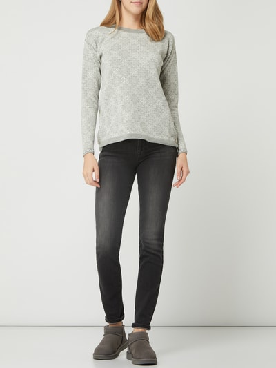 Dale of Norway Pullover met all-over motief Lichtgrijs - 1